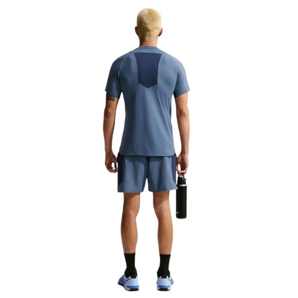 Nike Mens Performance Fitted Gym T-Shirt / Diffused Blue - Picture 5 of 5